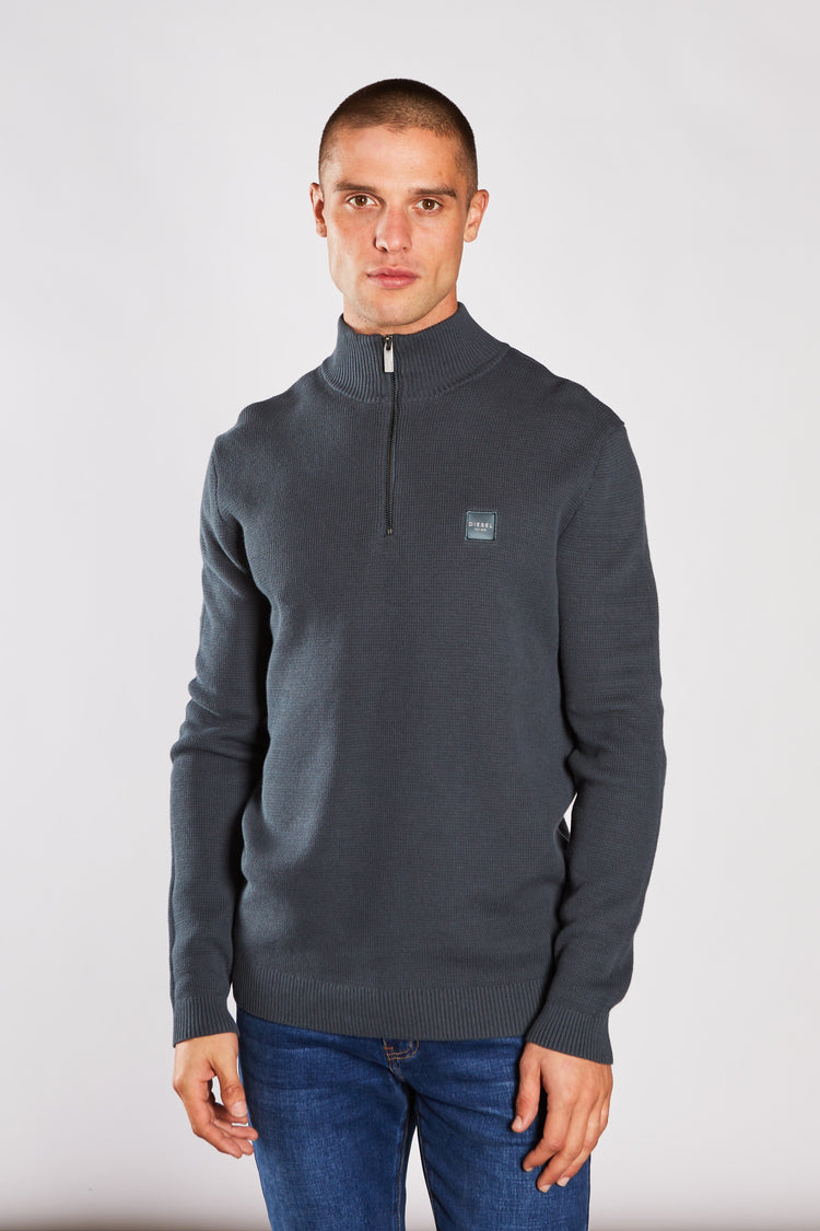 Twain Half Zip Petrol Blue