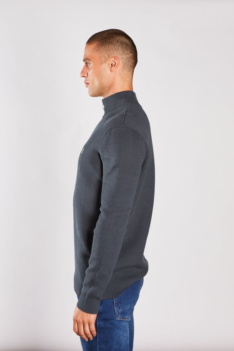 Twain Half Zip Petrol Blue