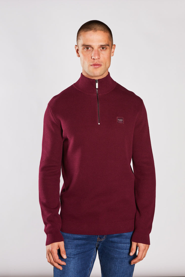 Twain Half Zip Fig Marl