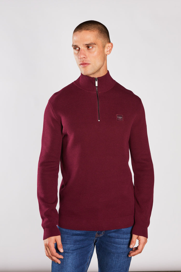 Twain Half Zip Fig Marl