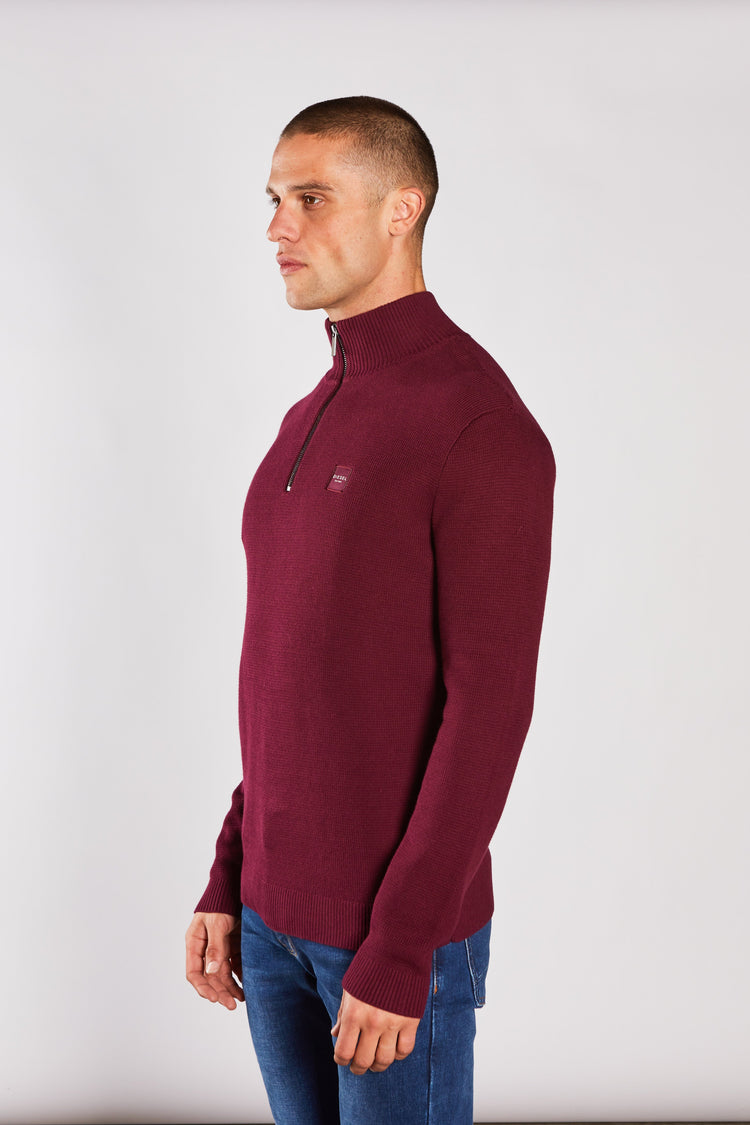 Twain Half Zip Fig Marl