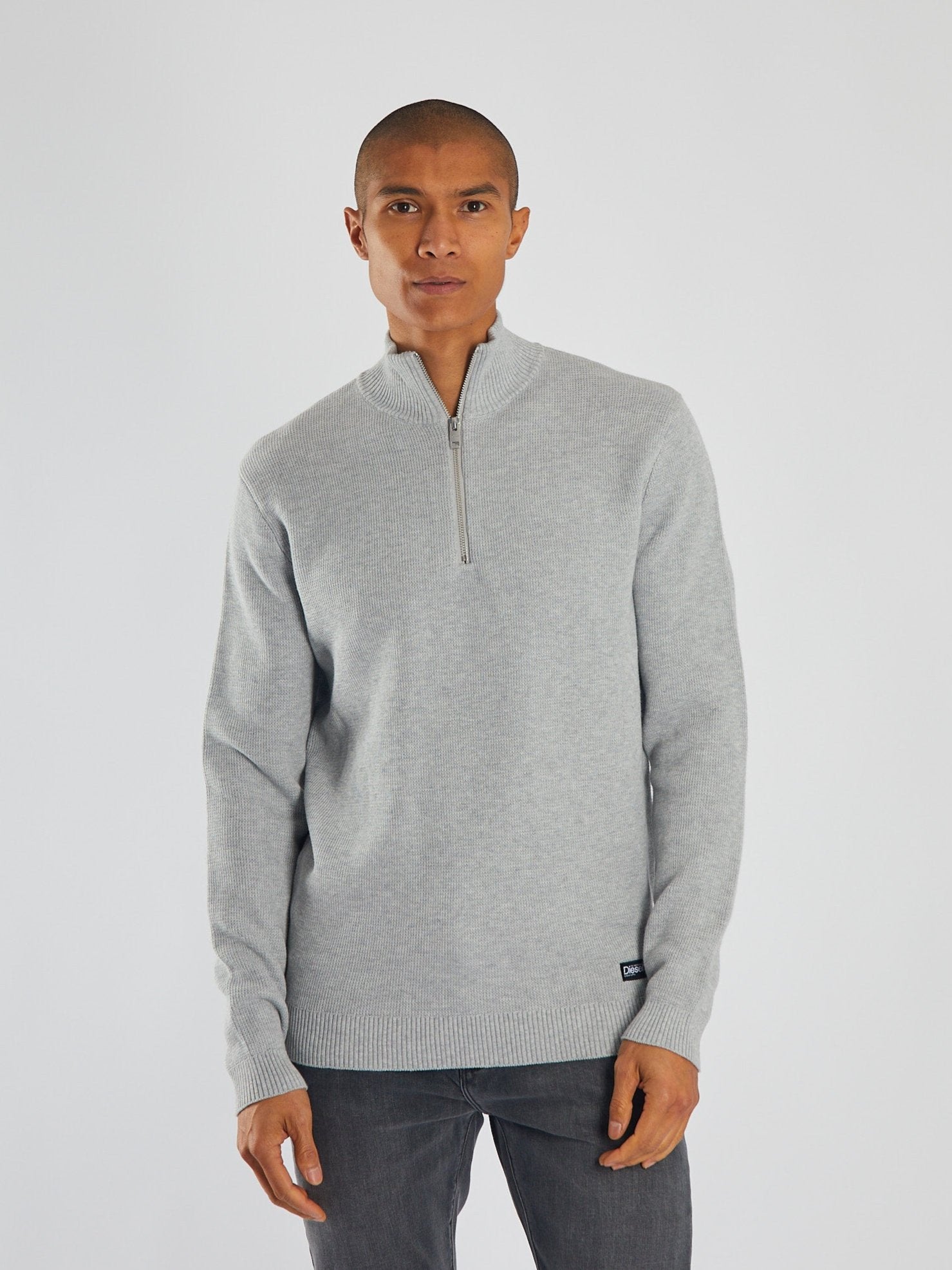 Twain Half Zip Grey Marl - Main Image
