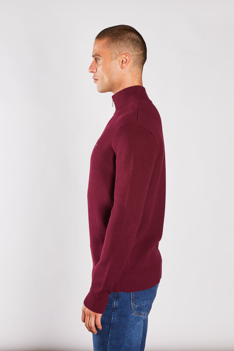 Twain Half Zip Fig Marl