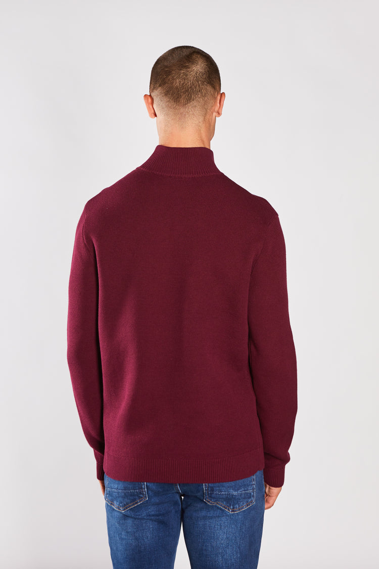 Twain Half Zip Fig Marl