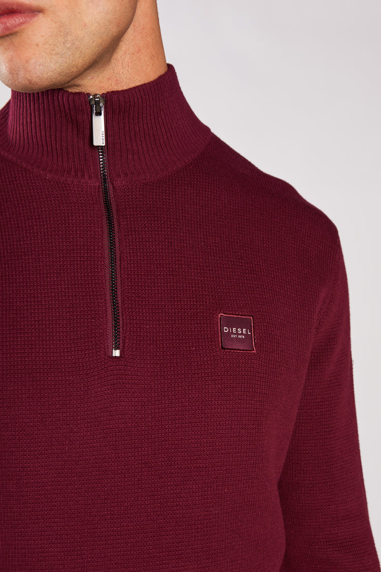 Twain Half Zip Fig Marl