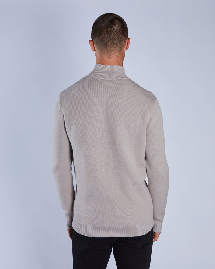 Twain Half Zip Grey Marl Beachcomber