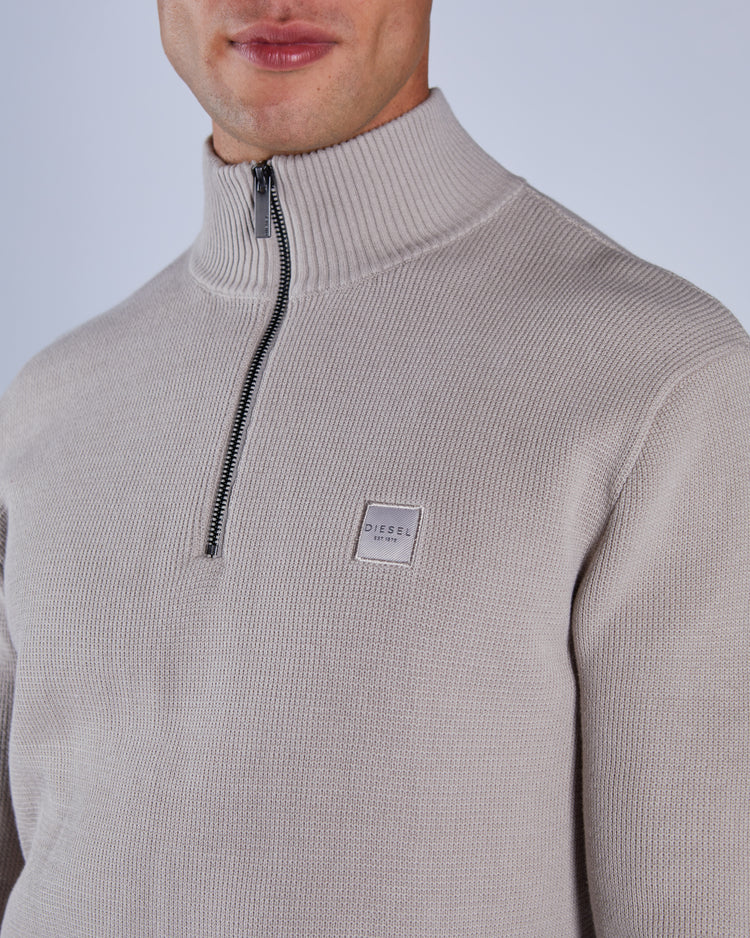 Twain Half Zip Grey Marl Beachcomber
