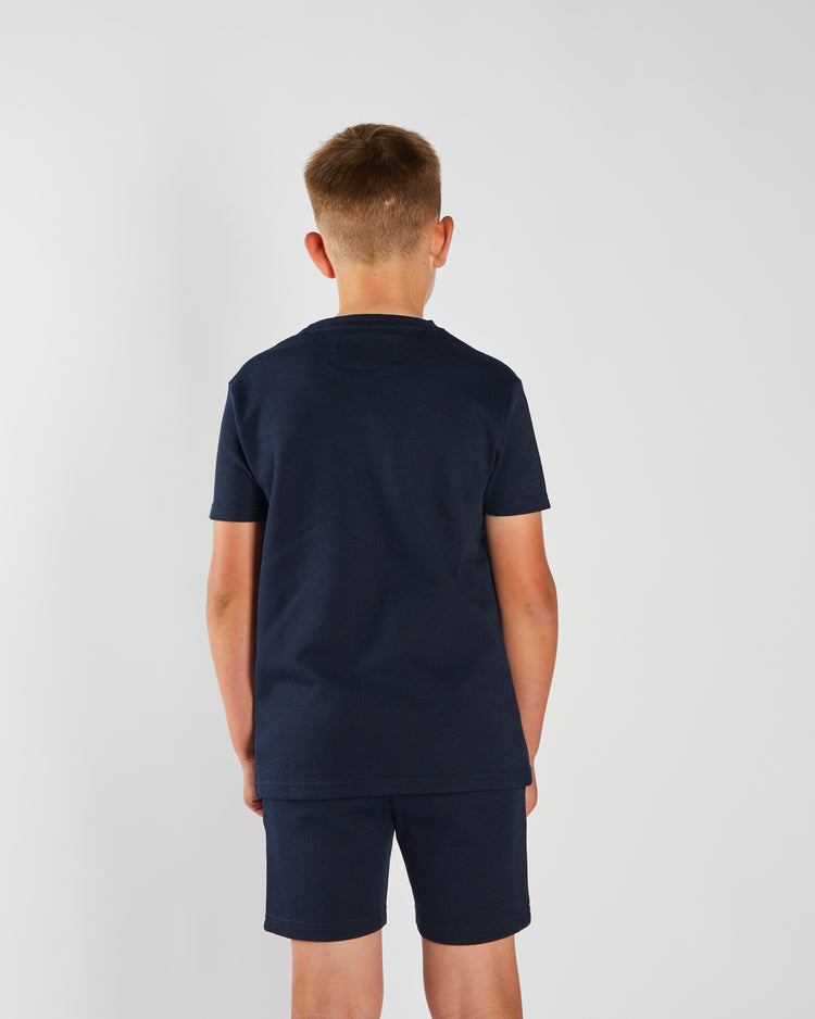 Toby Textured Tee Navy
