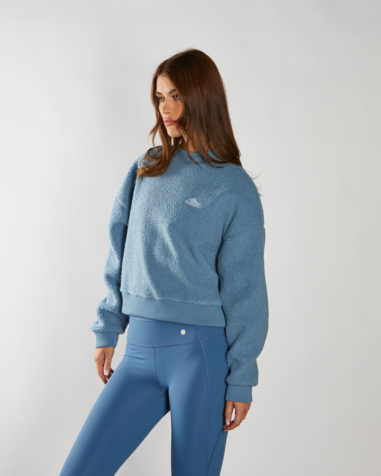 Winifred Borg Fleece Sweatshirt Glacier Blue