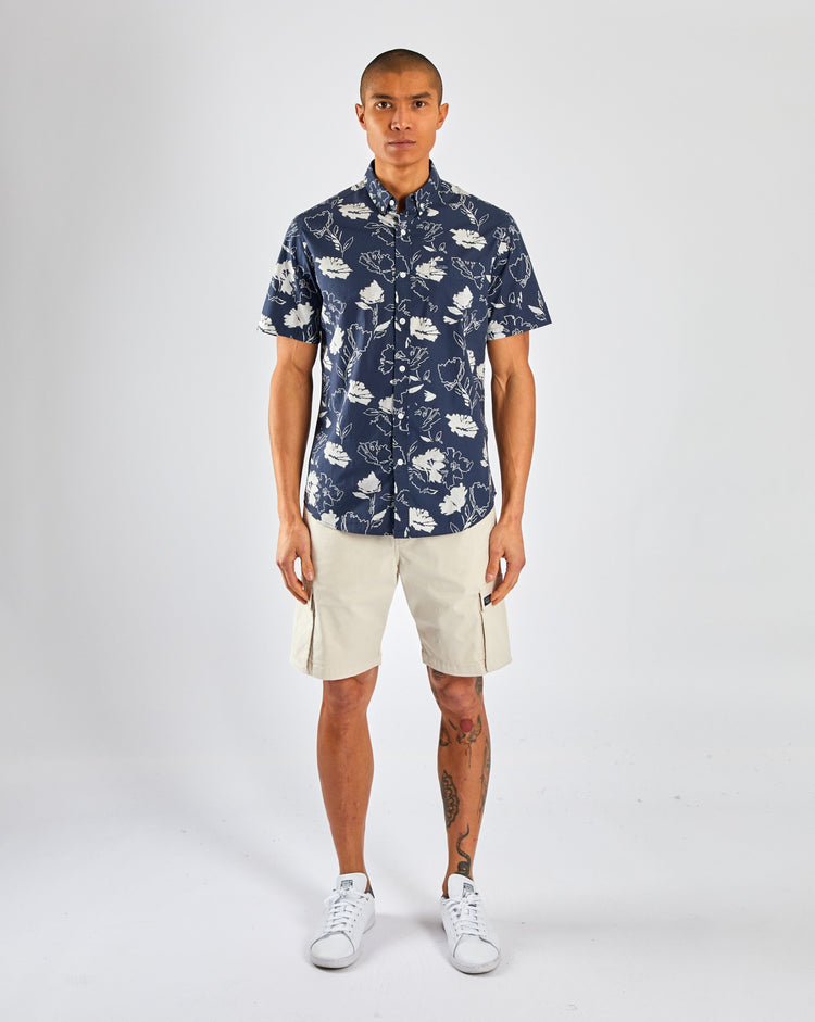 Wilder SS Shirt Navy Print