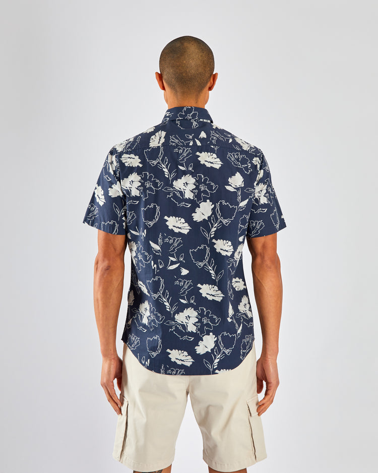Wilder SS Shirt Navy Print