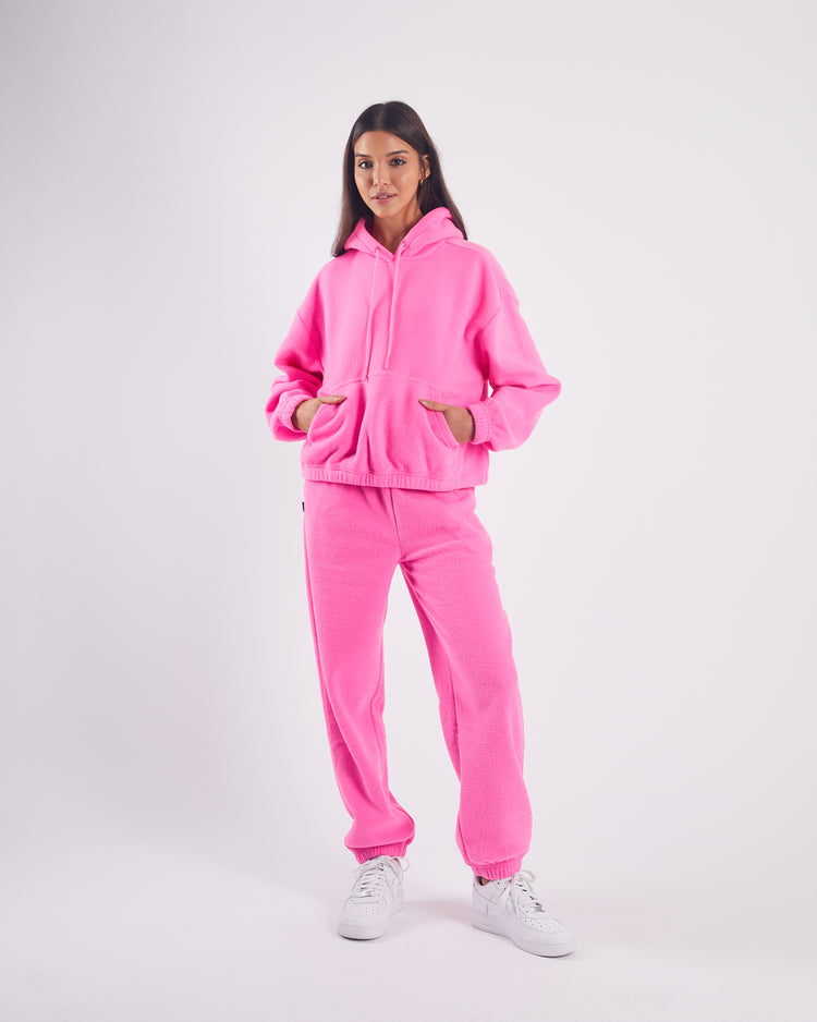 Zarina Towelling Pants Candy Pink