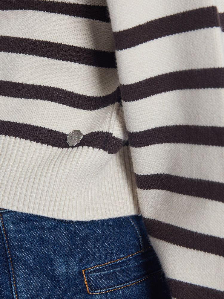 Meredith Knit Stone White