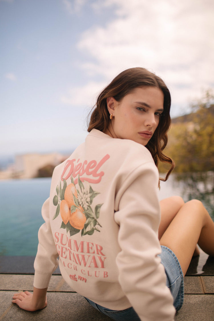 Fuji Sweatshirt Stone White