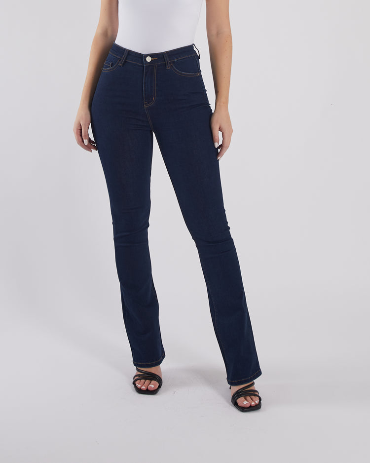Gina Hr Bootleg Indigo Blue