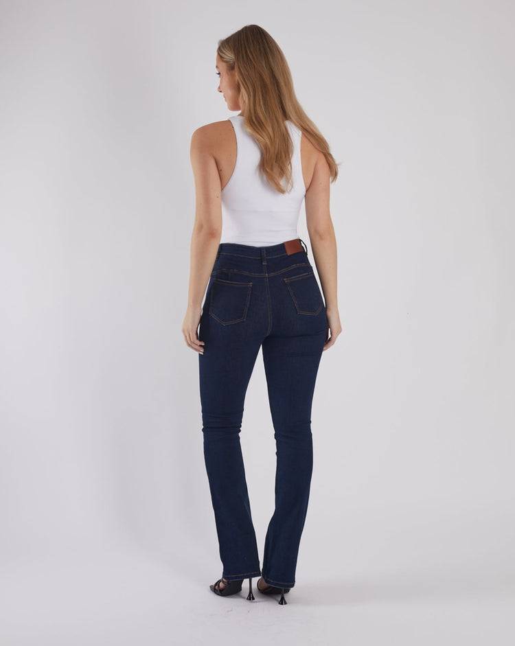 Gina High Rise Bootleg Indigo Blue