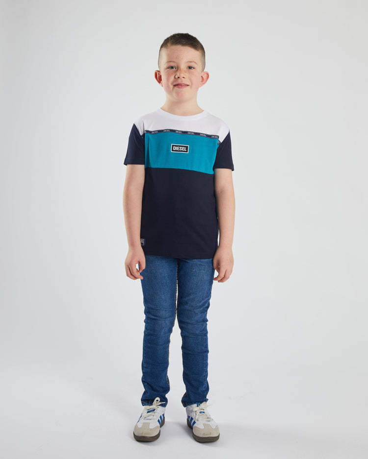 Troy Tee Aqua / Navy