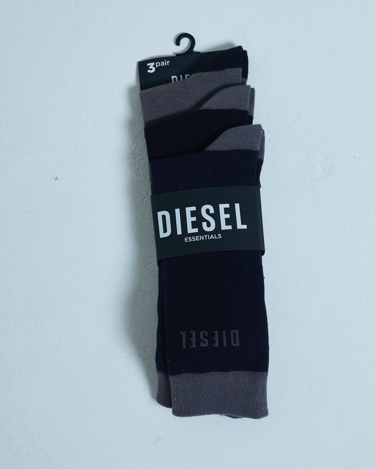 Louis Socks 3 Pack Black
