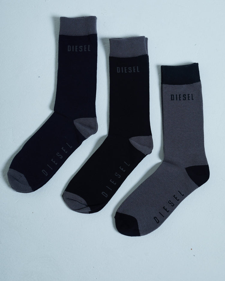 Louis Socks 3 Pack Black