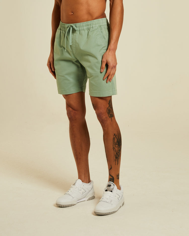 Barton Drawcord Short Surf Green