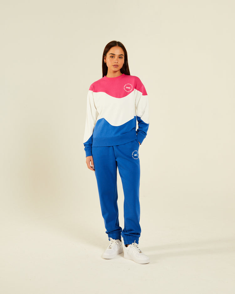 Blaze Sweatshirt Multi Pink/Blue