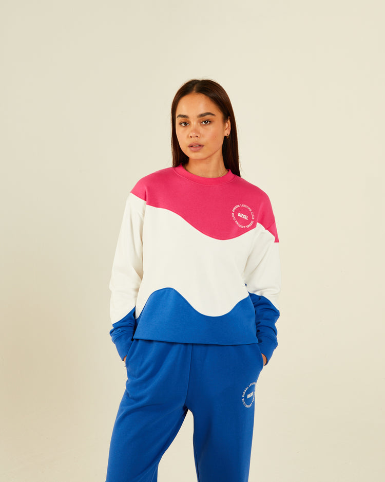 Blaze Sweatshirt Multi Pink/Blue