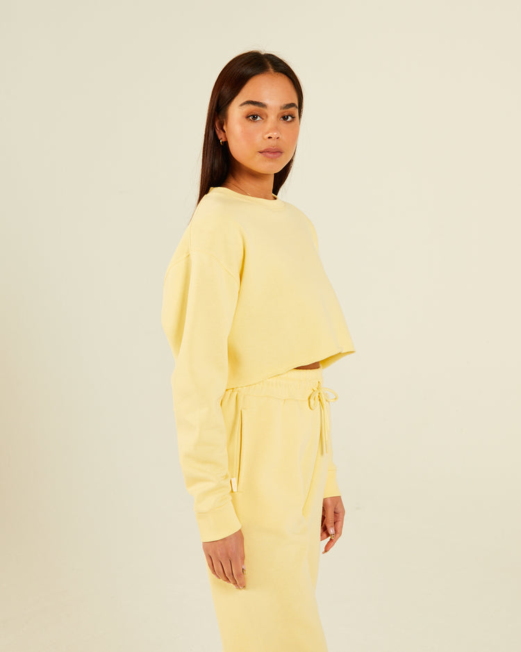 Christina Sweatshirt Soft Yellow