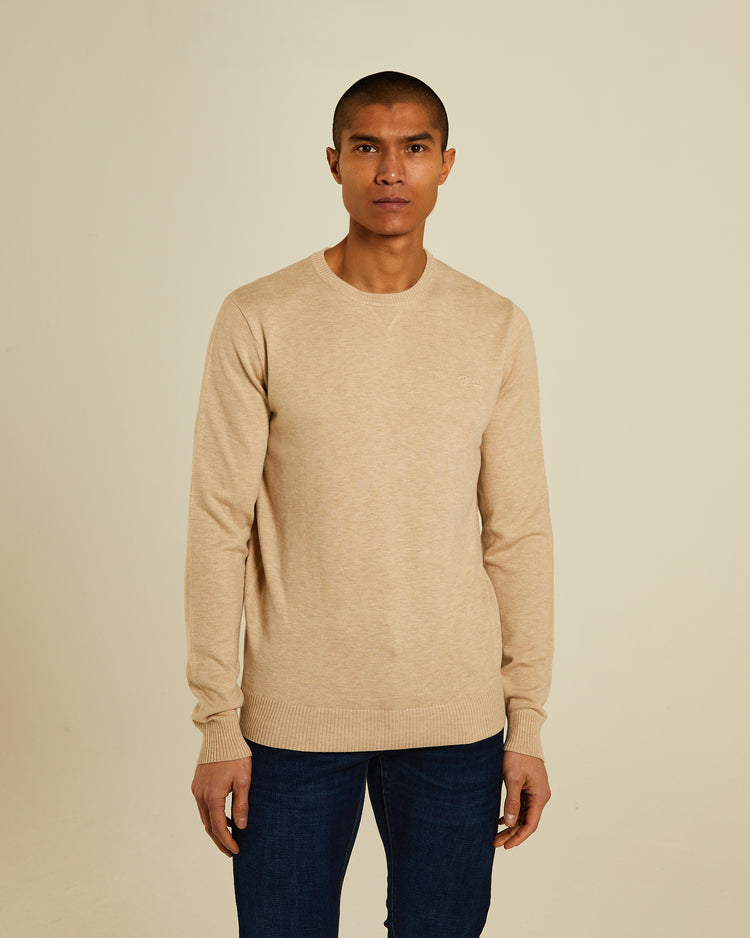 Dylan Round Neck Almond Shell