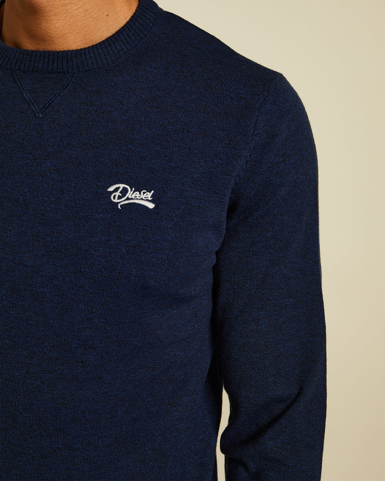 Dylan Round Neck Eclipse Blue Melange