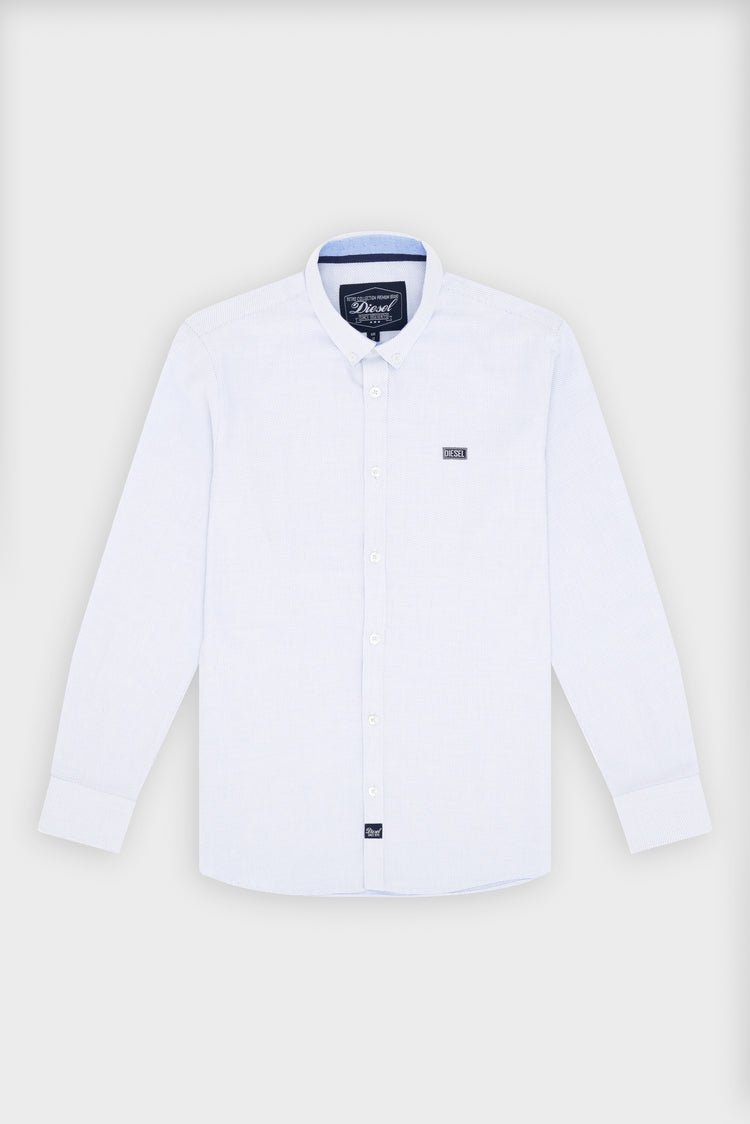 Busby Shirt White Fleck