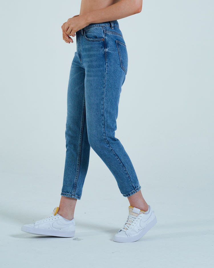 Florrie Mom Jean Dark Blue