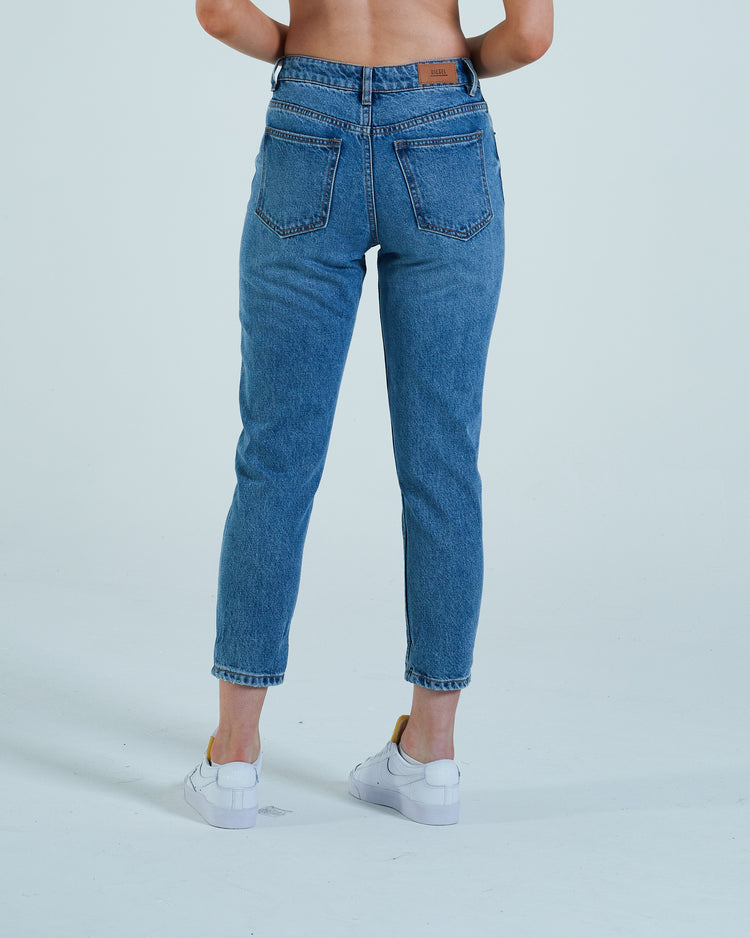 Florrie Mom Jean Dark Blue