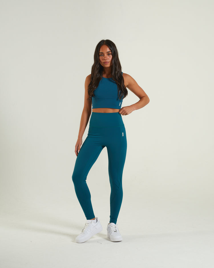 Lotus Vest Top Teal Green