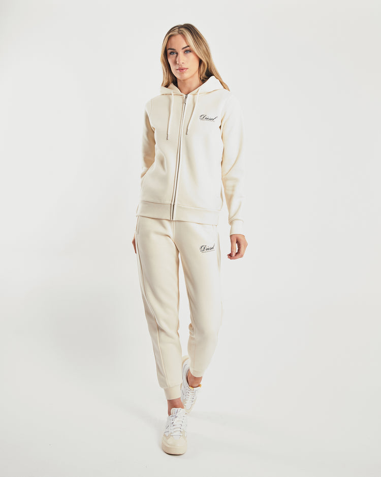 Marlene Zipper Hood Vanilla White