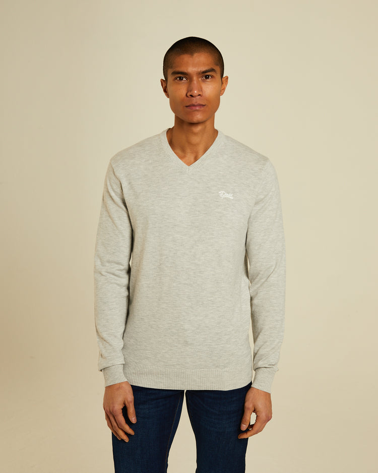 Tony V Neck Blizzard Marl