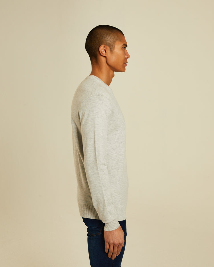 Tony V Neck Blizzard Marl