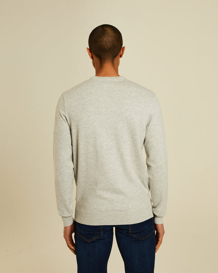 Tony V Neck Blizzard Marl