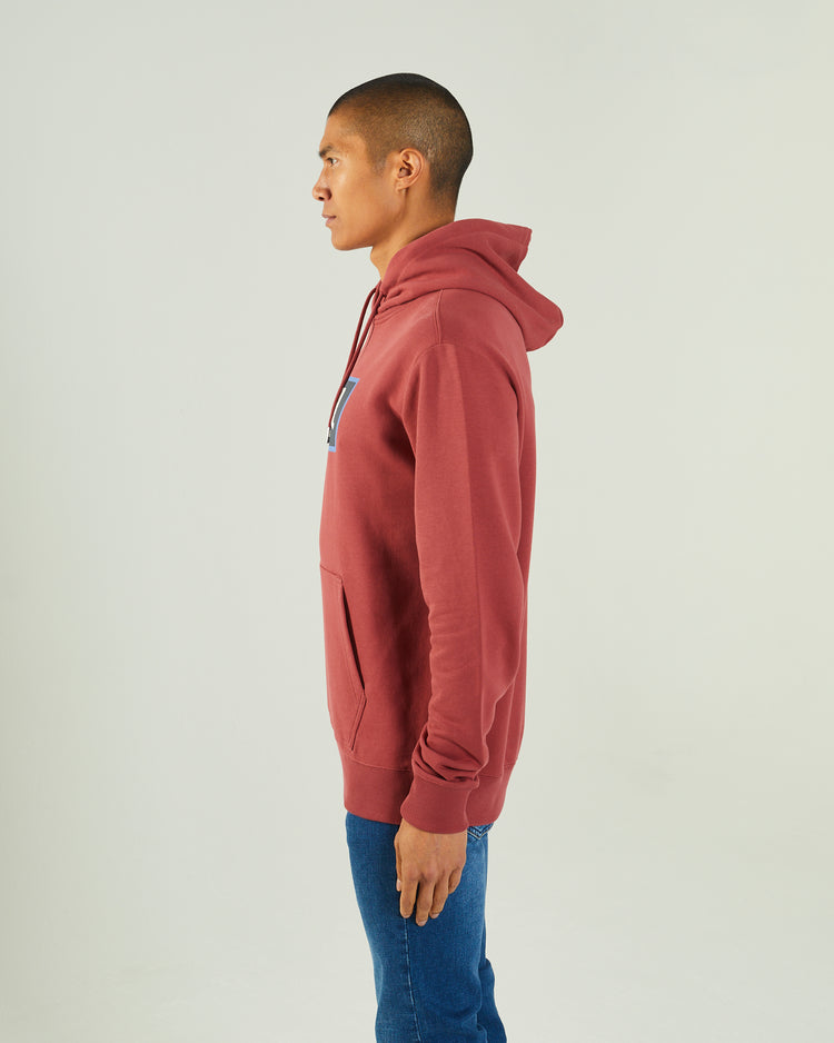 Mark Hoodie Red Oxide