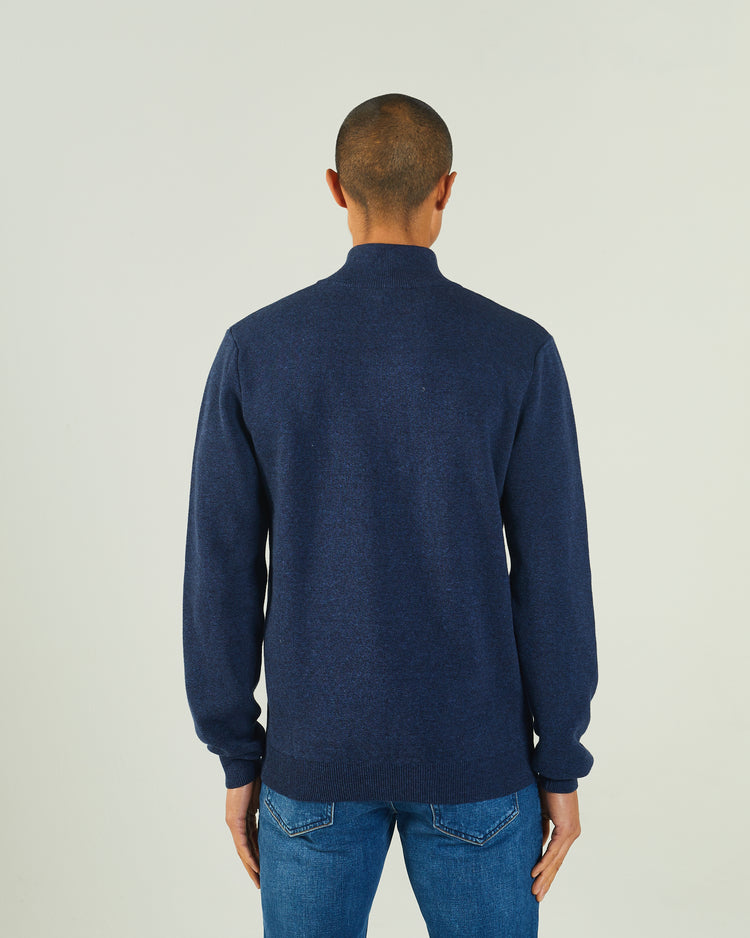 Colter Half Zip Space Blue Marl