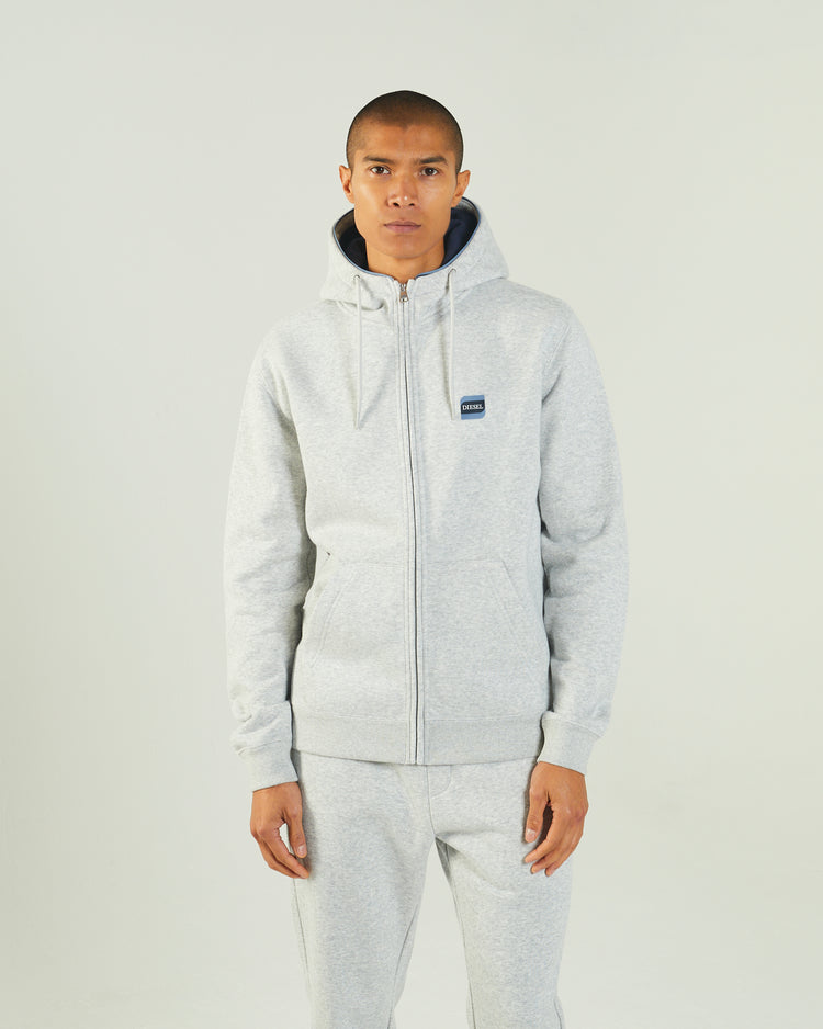 Harvey Zipper Grey Marl
