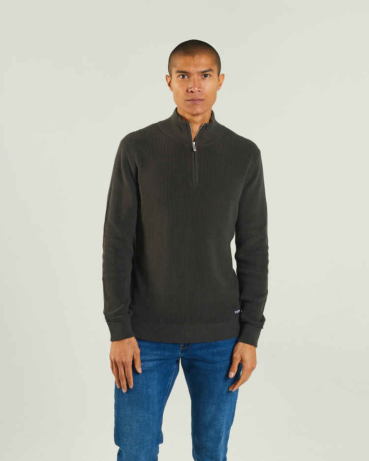 Dev Half Zip Deep Pine