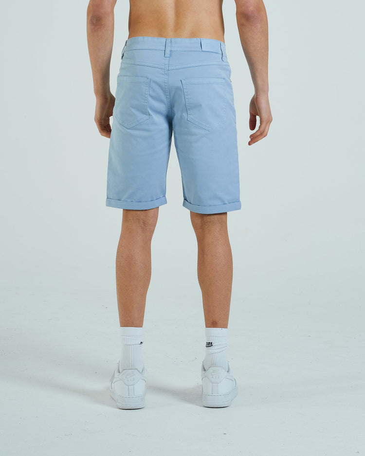 Ben 5 Pocket Short Blue Fog
