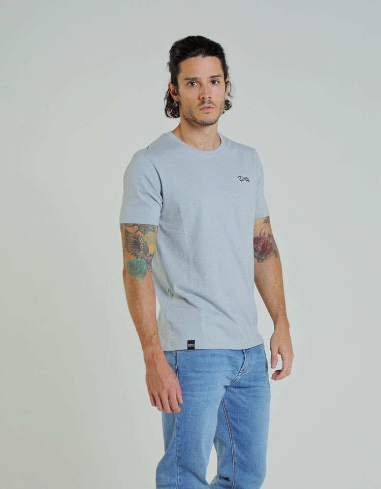 Basic Sky O Neck Tee Supreme Grey