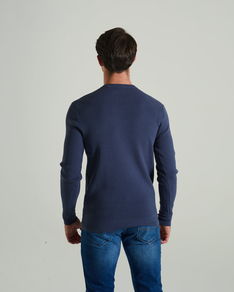 Waldon Sweater Steel Indigo