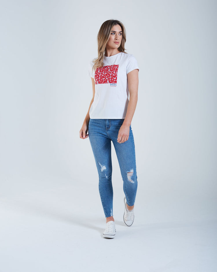 Flora T-Shirt Red Floral