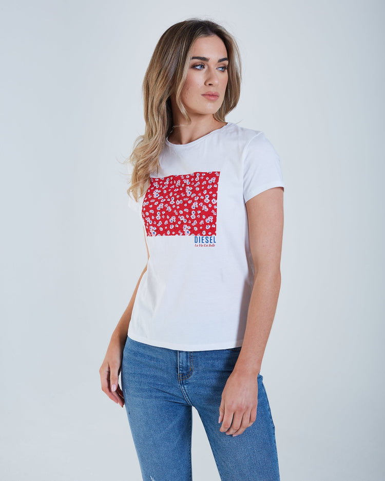 Flora T-Shirt Red Floral