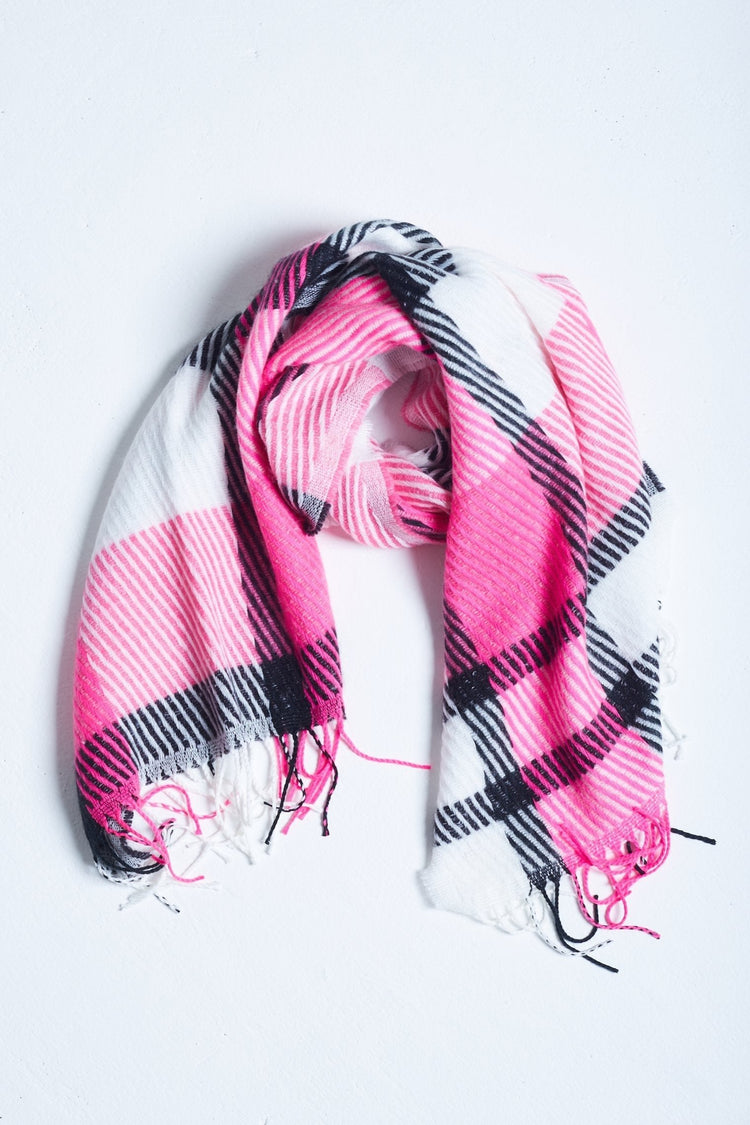 Darlene Scarf Pink Glo