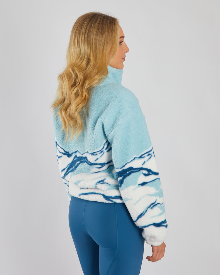 Adele Fleece Half Zip Blue Multi