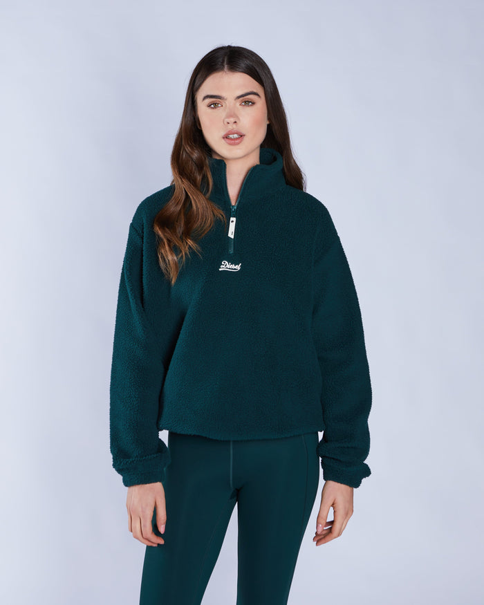 Adya Fleece Half Zip Deep Ivy