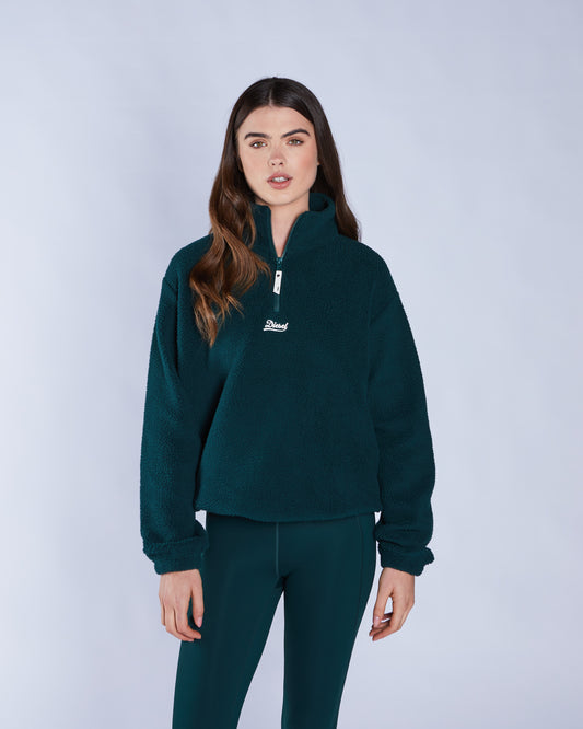 Adya Fleece Half Zip Deep Ivy